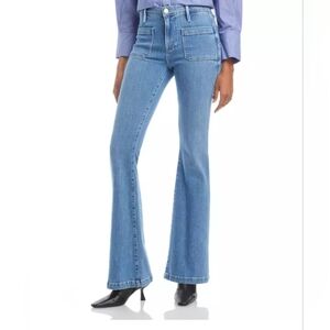 Frame Le Bardot High-Rise Flare Jeans In Jonah #LBF793 Size 25